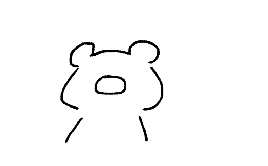 携帯 動物編2 ゆるい絵の簡単な描き方 イラスト きょうはなにをしよう