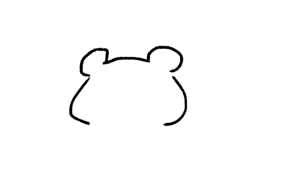 携帯 動物編2 ゆるい絵の簡単な描き方 イラスト きょうはなにをしよう