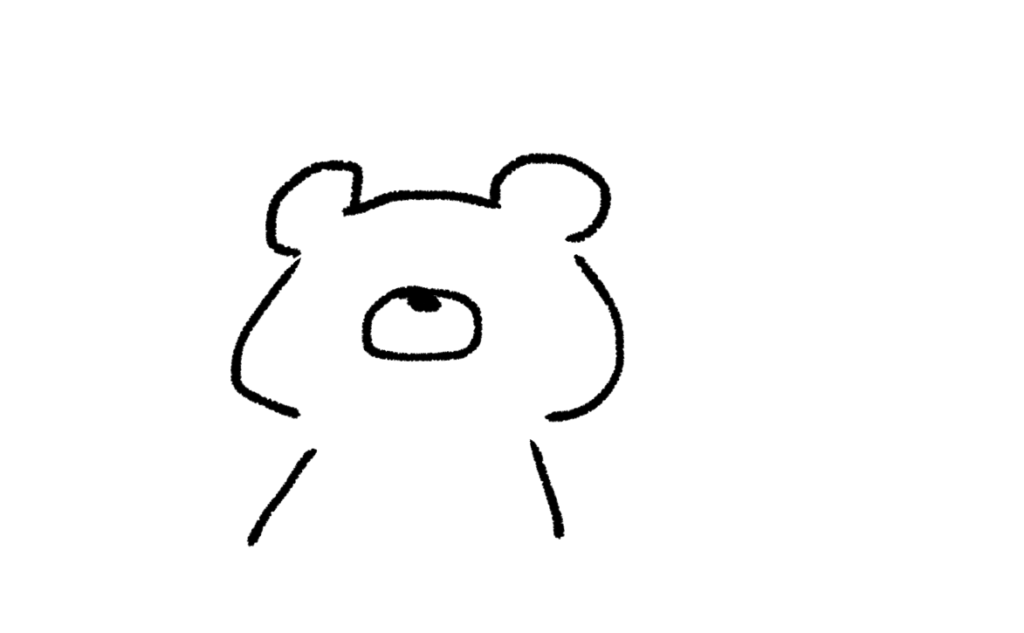 携帯 動物編2 ゆるい絵の簡単な描き方 イラスト きょうはなにをしよう