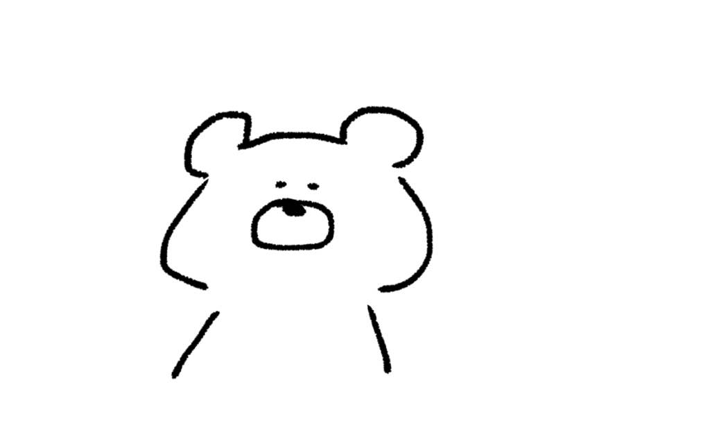 携帯 動物編2 ゆるい絵の簡単な描き方 イラスト きょうはなにをしよう