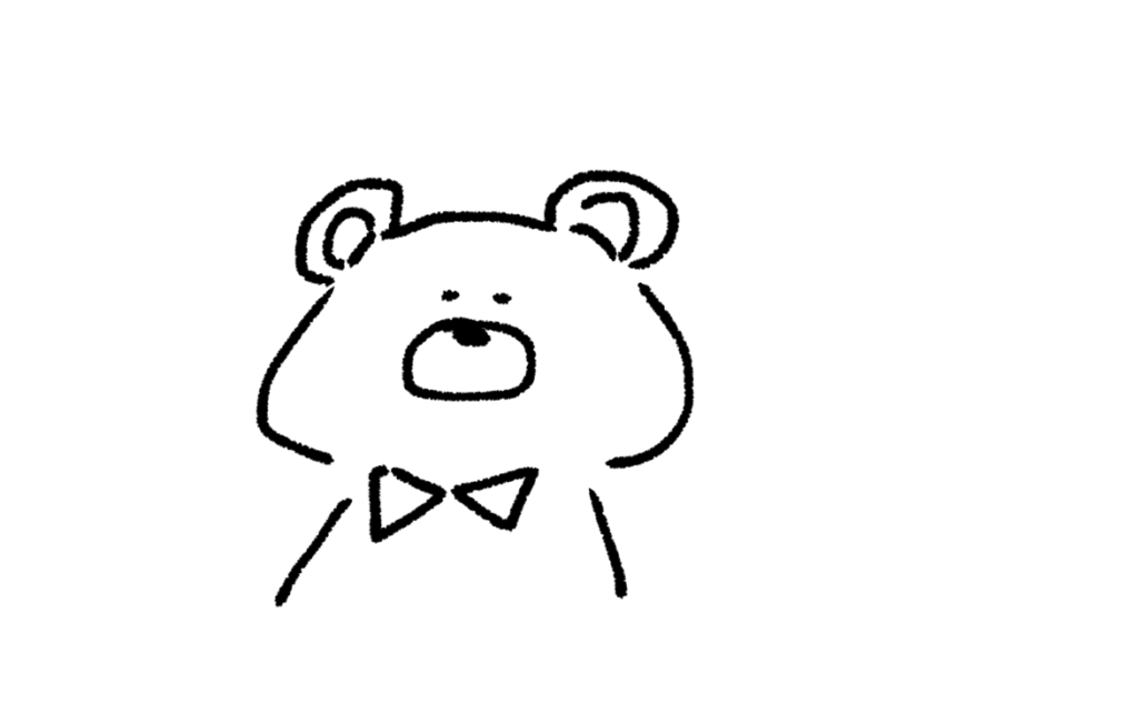 携帯 動物編2 ゆるい絵の簡単な描き方 イラスト きょうはなにをしよう