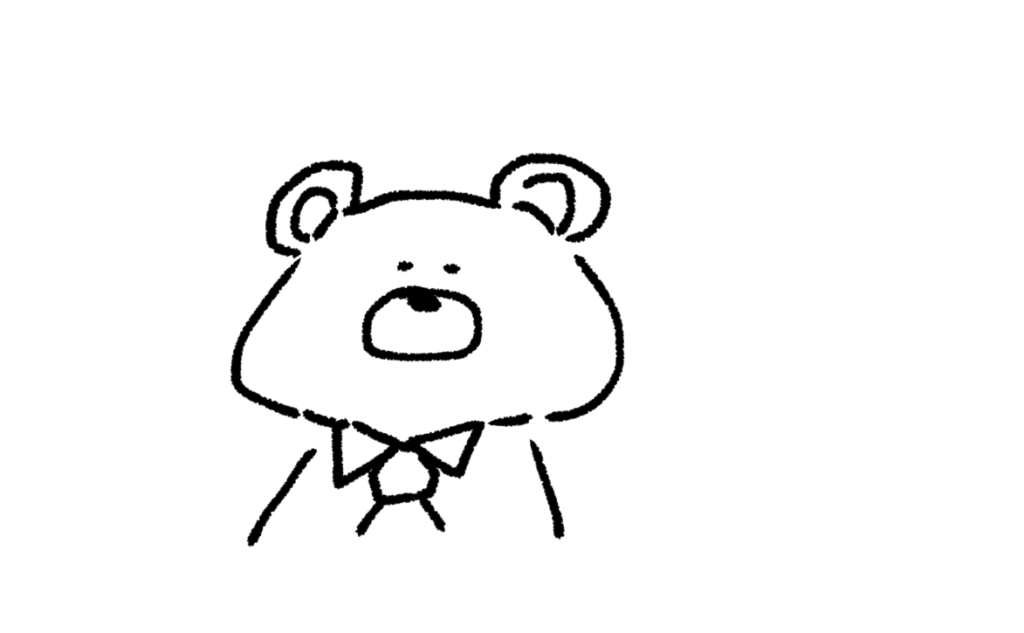 携帯 動物編2 ゆるい絵の簡単な描き方 イラスト きょうはなにをしよう